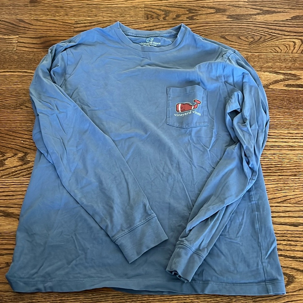 Vineyard vines football long sleeved shirt